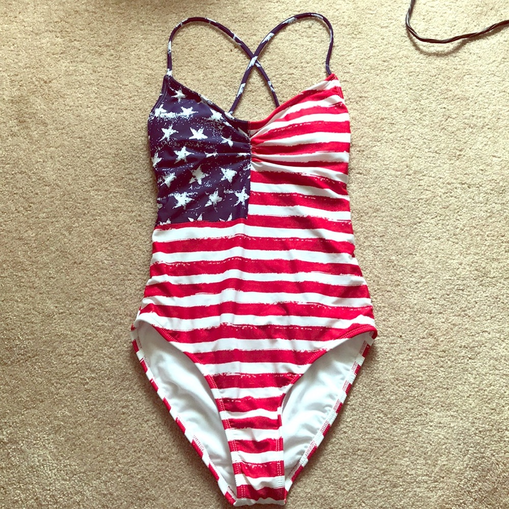 American Flag One Piece-NEVER WORN